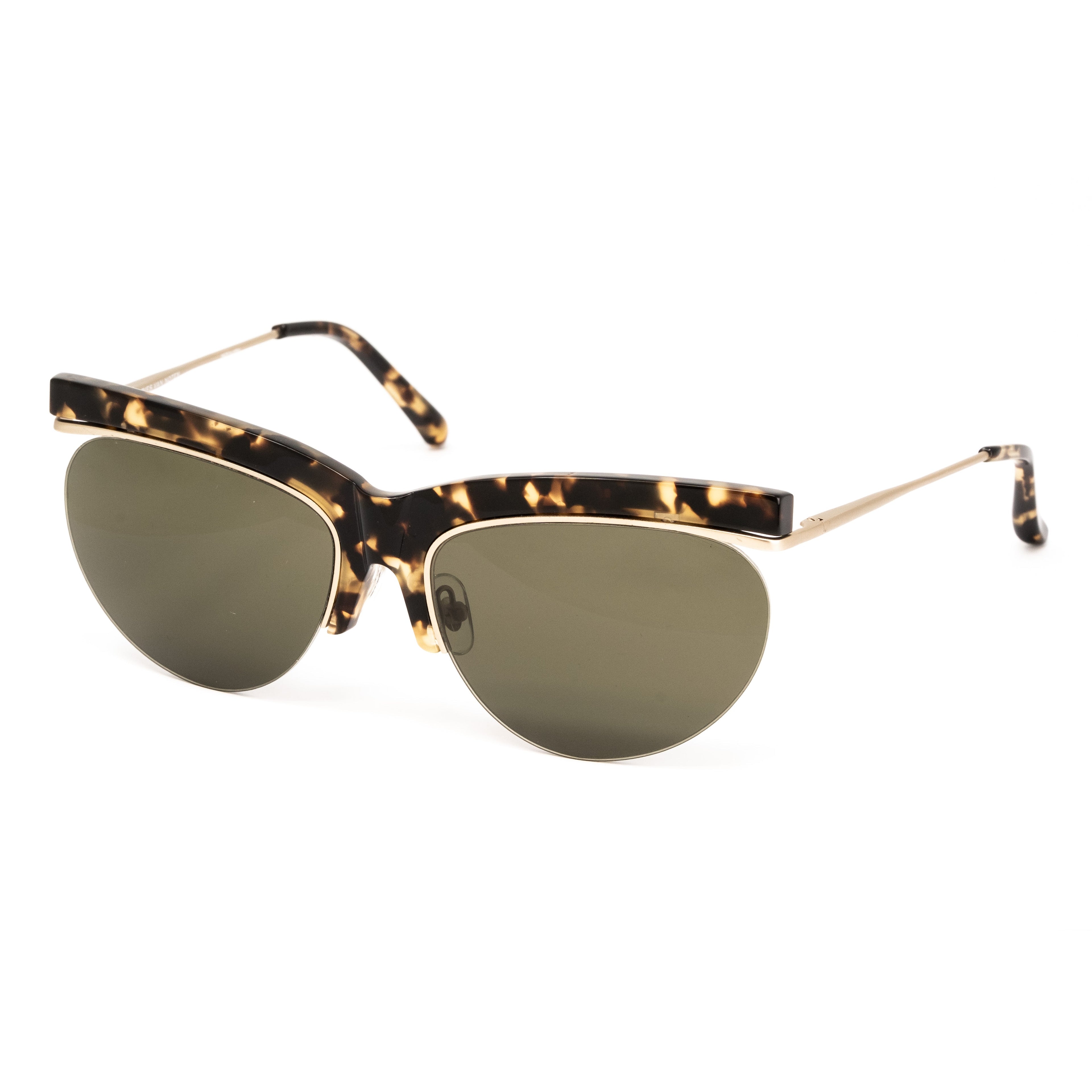 Dries Van Noten x Linda Farrow Tortoiseshell Sunglasses