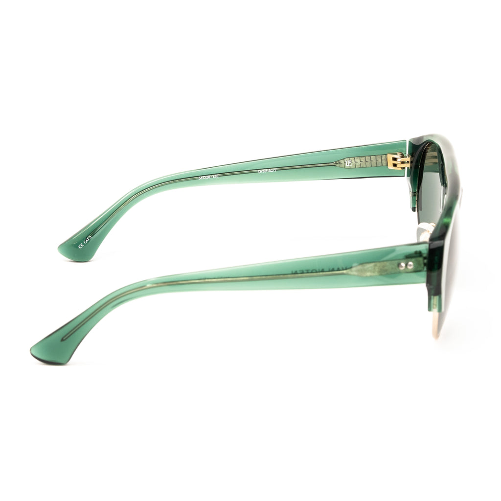 Dries Van Noten x Linda Farrow Green Sunglasses