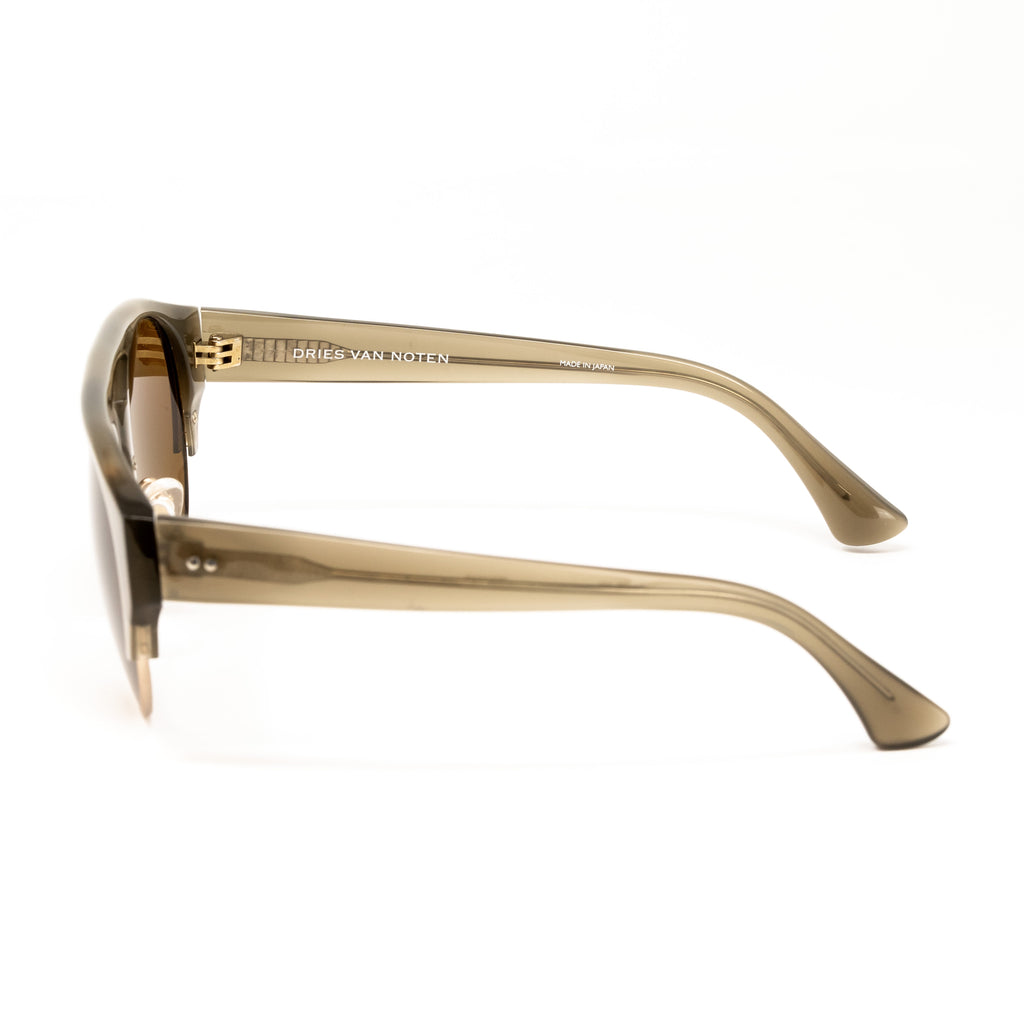 Dries Van Noten x Linda Farrow Olive Sunglasses