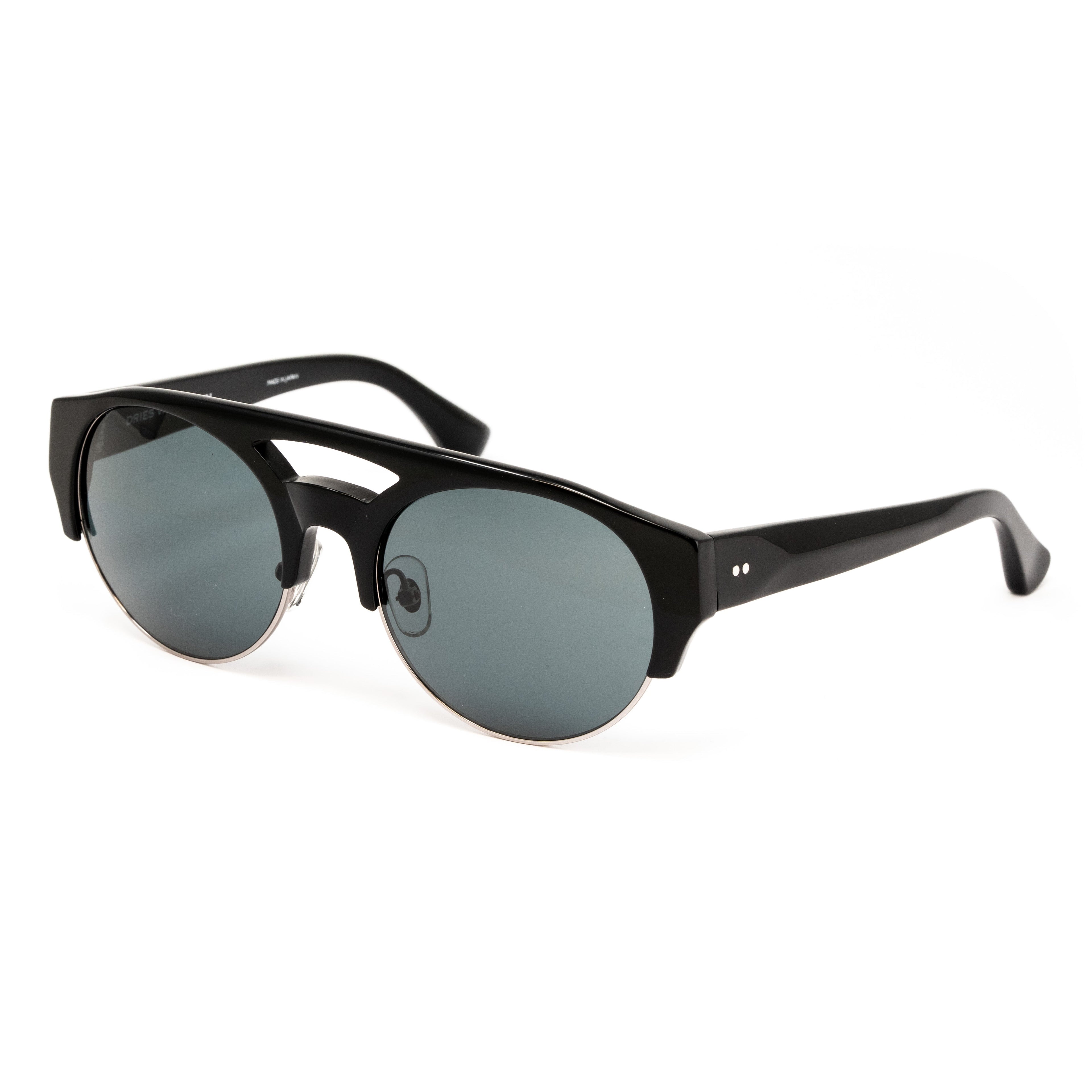 Dries Van Noten x Linda Farrow Black Sunglasses