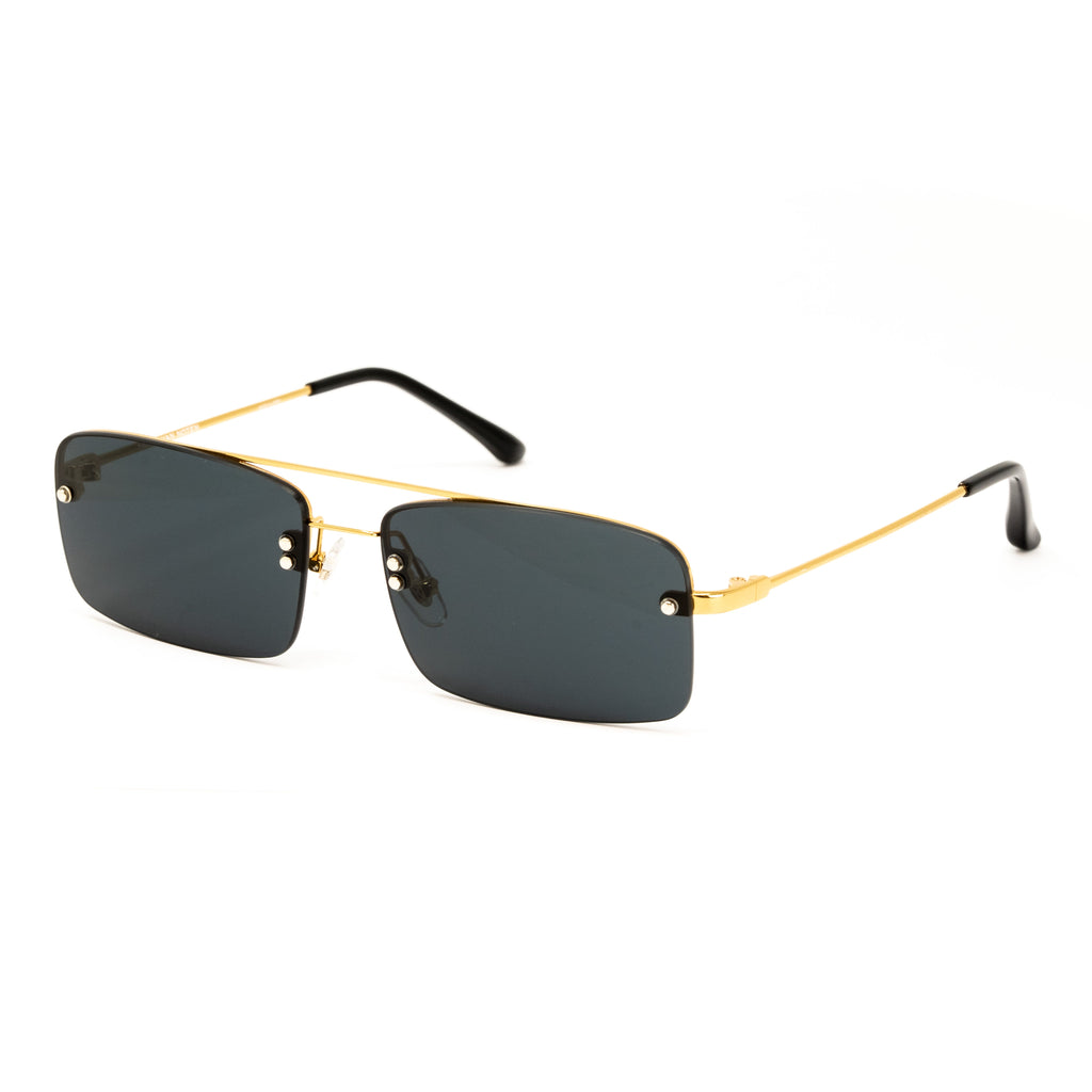 Dries Van Noten x Linda Farrow Black/Gold Sunglasses