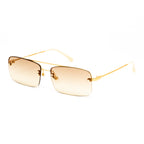 Dries Van Noten x Linda Farrow Gold Sunglasses