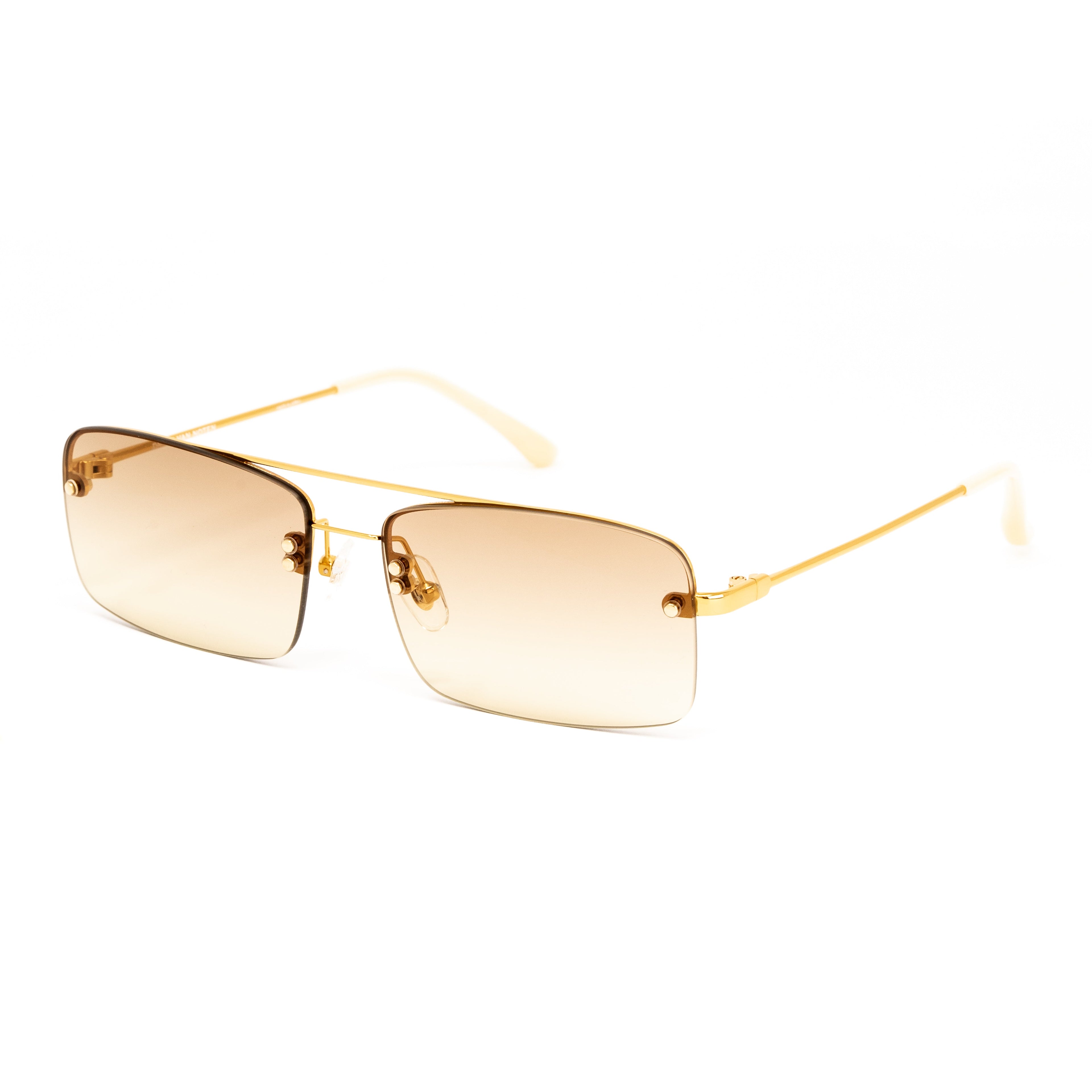 Dries Van Noten x Linda Farrow Gold Sunglasses
