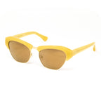 Dries Van Noten x Linda Farrow Yellow Sunglasses