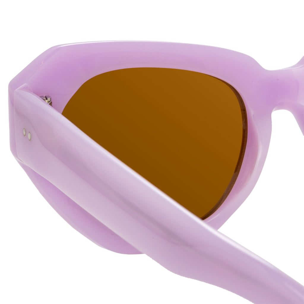 Dries Van Noten Ladies Cat Eye Brown Sunglasses