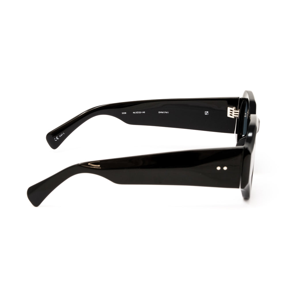 Dries Van Noten x Linda Farrow Black Sunglasses