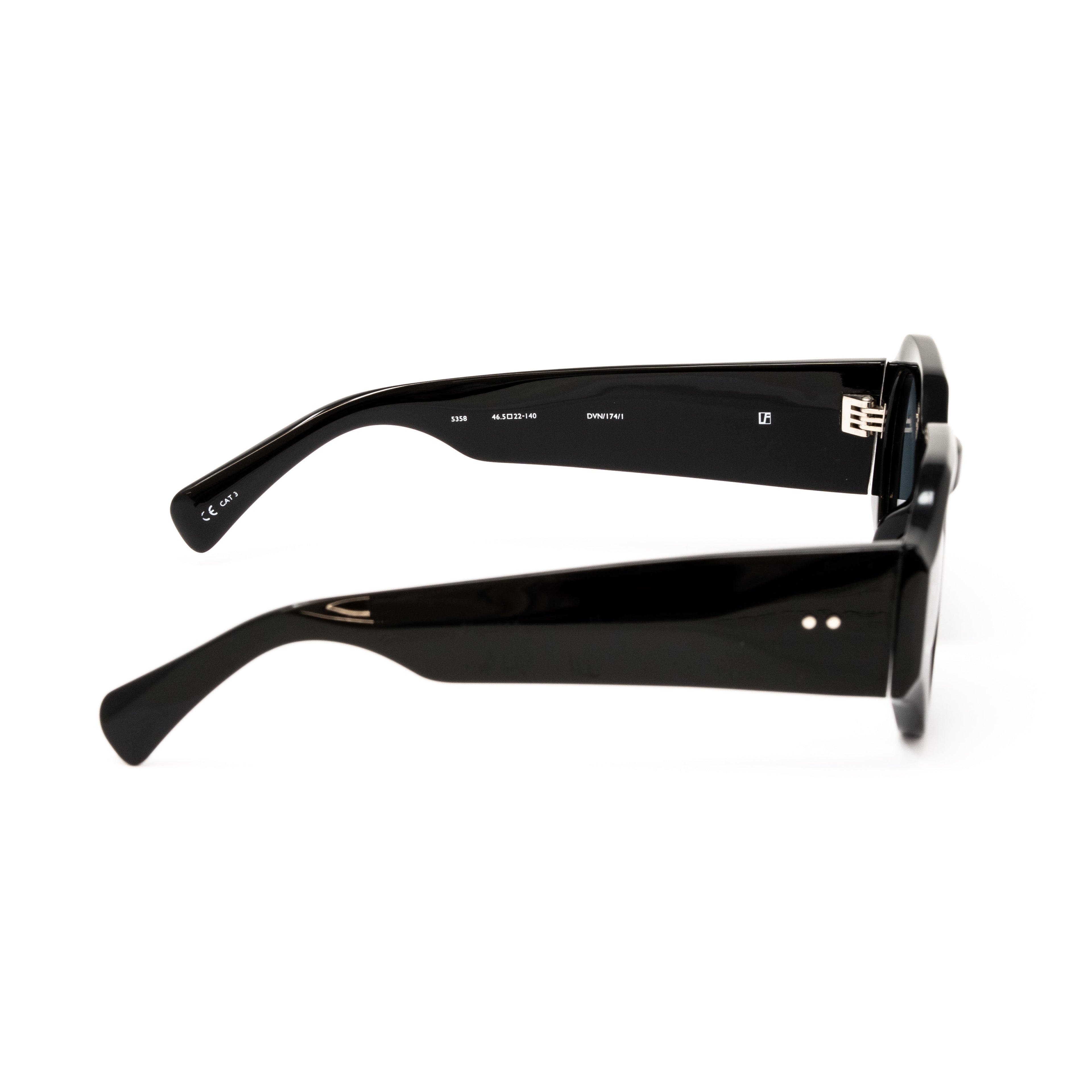 Dries Van Noten x Linda Farrow Black Sunglasses