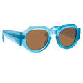 Dries Van Noten Men's Angular Brown Sunglasses