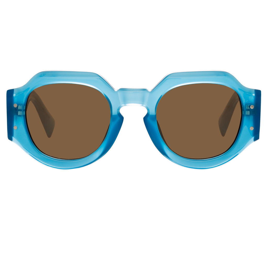 Dries Van Noten Men's Angular Brown Sunglasses