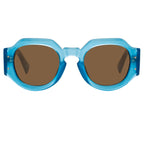 Dries Van Noten Men's Angular Brown Sunglasses