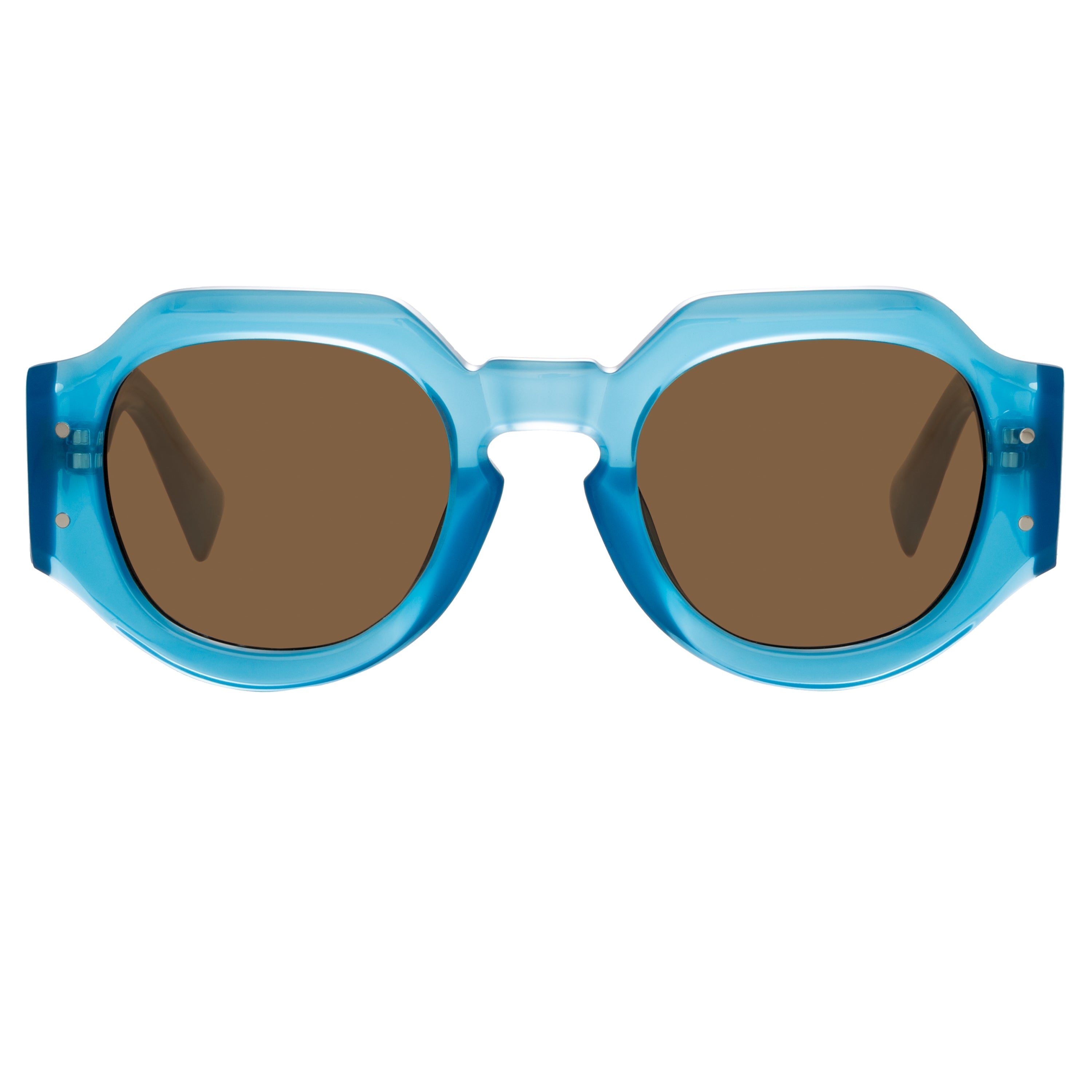 Dries Van Noten Men's Angular Brown Sunglasses