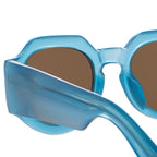 Dries Van Noten Men's Angular Brown Sunglasses
