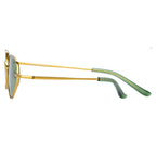 Dries Van Noten Ladies Cat Eye Green Sunglasses