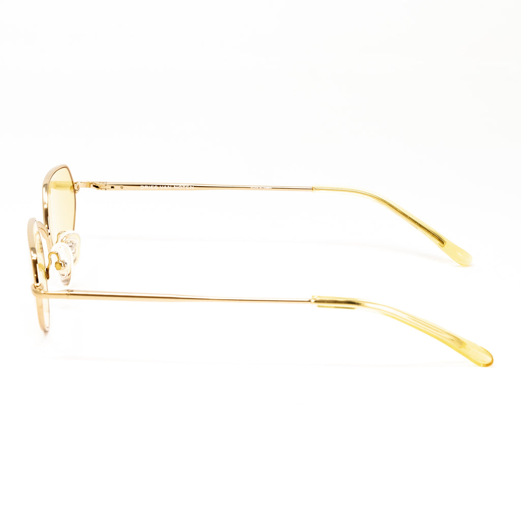 Dries Van Noten x Linda Farrow Gold Sunglasses