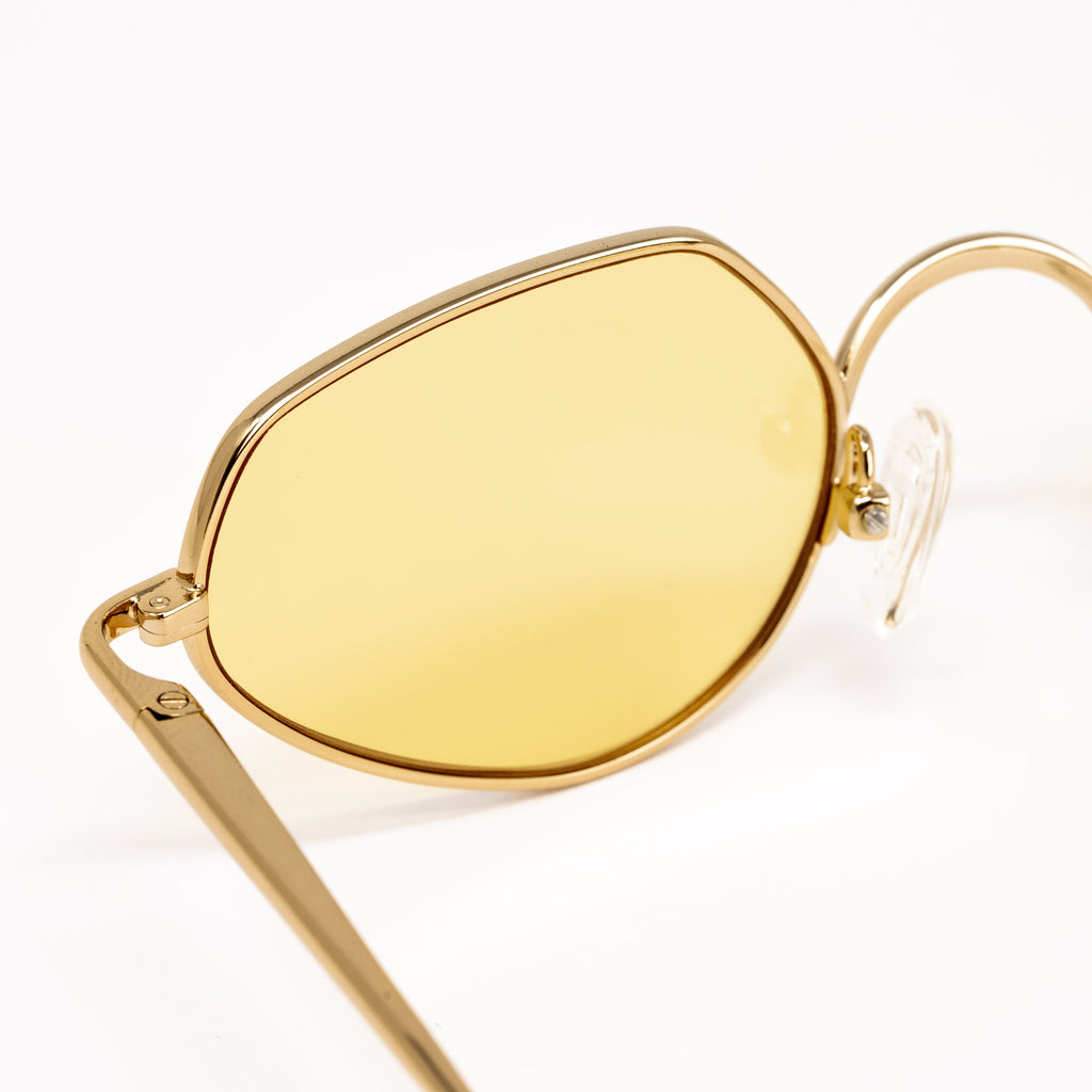 Dries Van Noten x Linda Farrow Gold Sunglasses