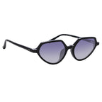 Dries Van Noten Ladies Cat Eye Grey Sunglasses