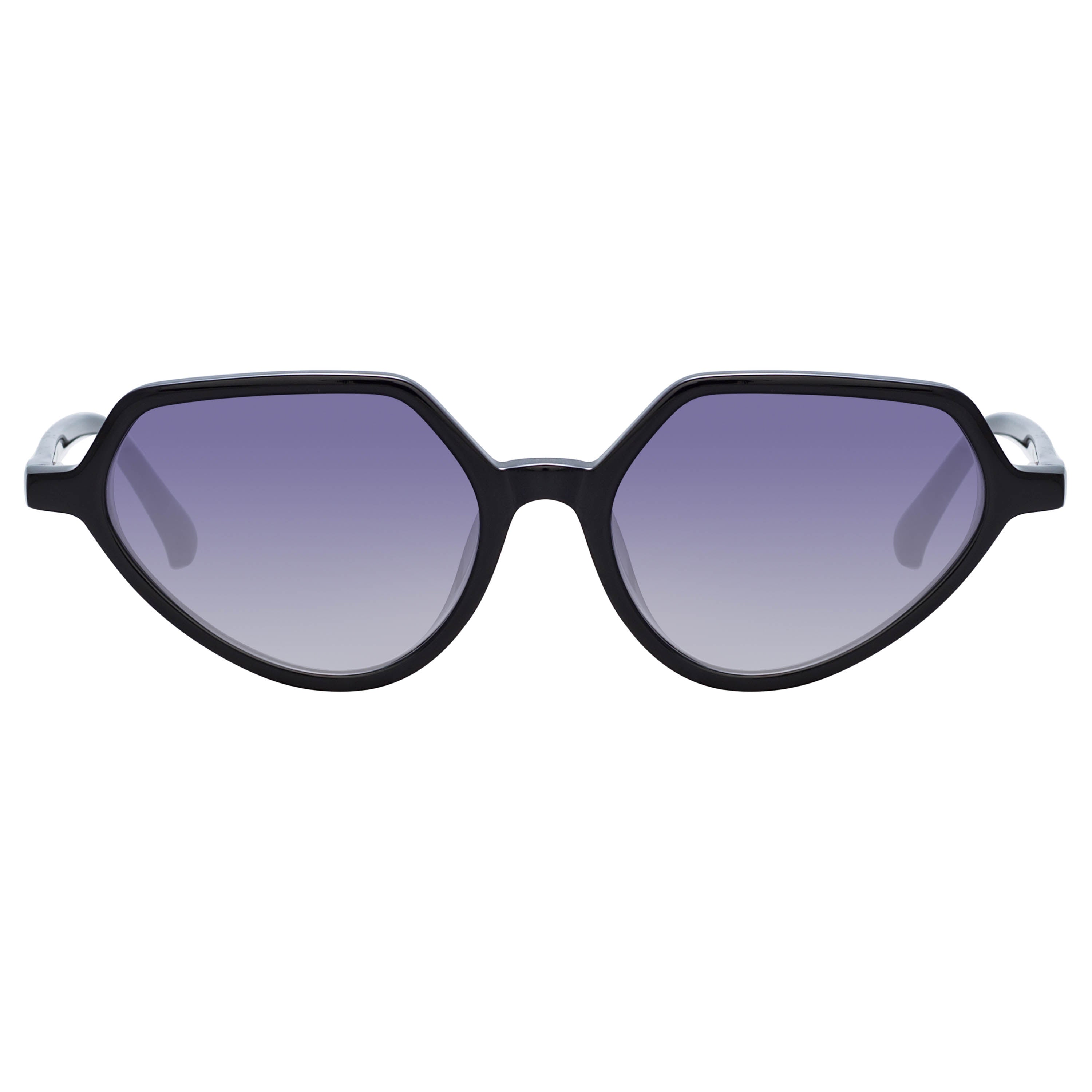 Dries Van Noten Ladies Cat Eye Grey Sunglasses