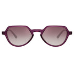 Dries Van Noten Men's Angular Purple Sunglasses