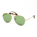 Dries Van Noten x Linda Farrow Green Sunglasses