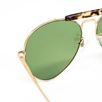 Dries Van Noten x Linda Farrow Green Sunglasses