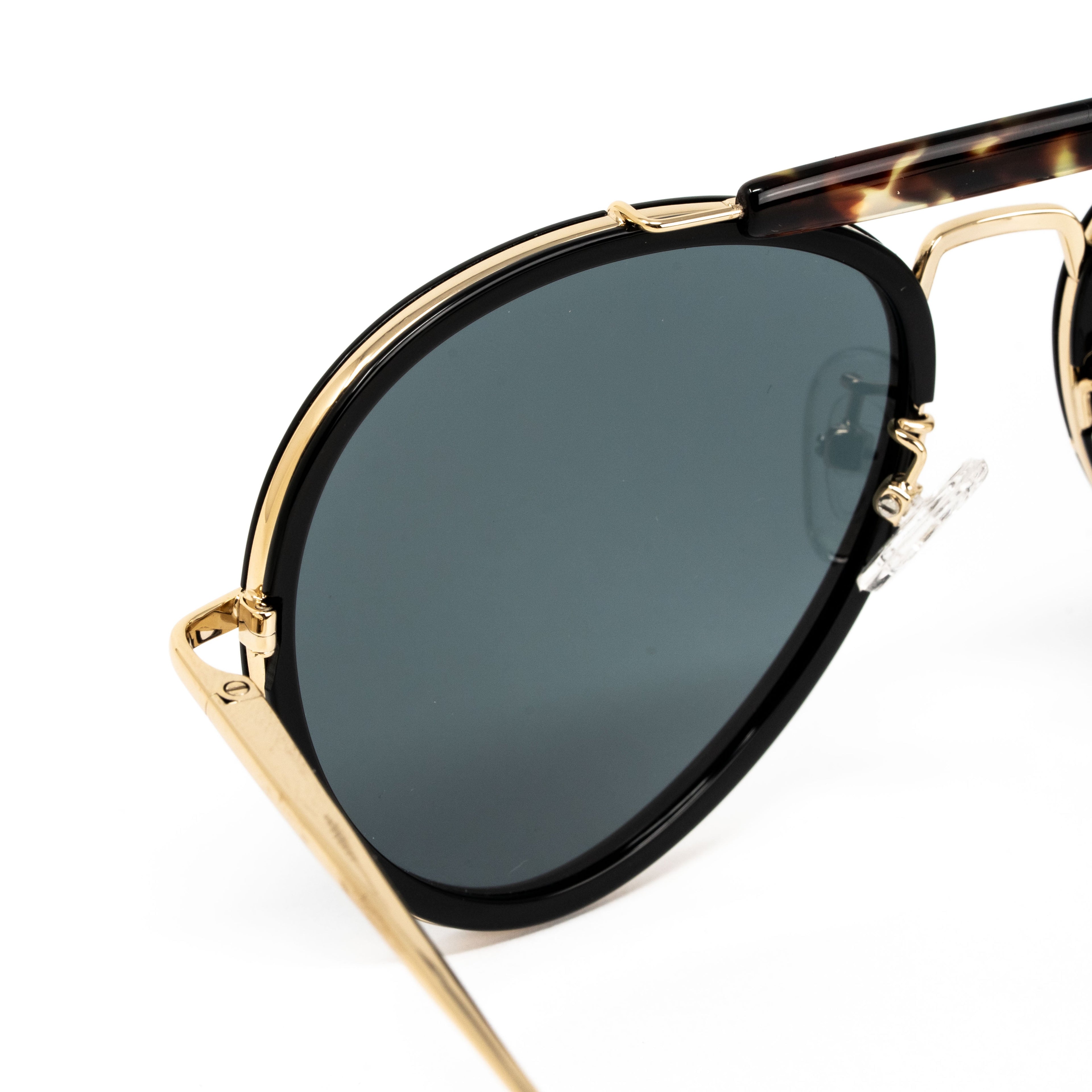Dries Van Noten x Linda Farrow Black Sunglasses