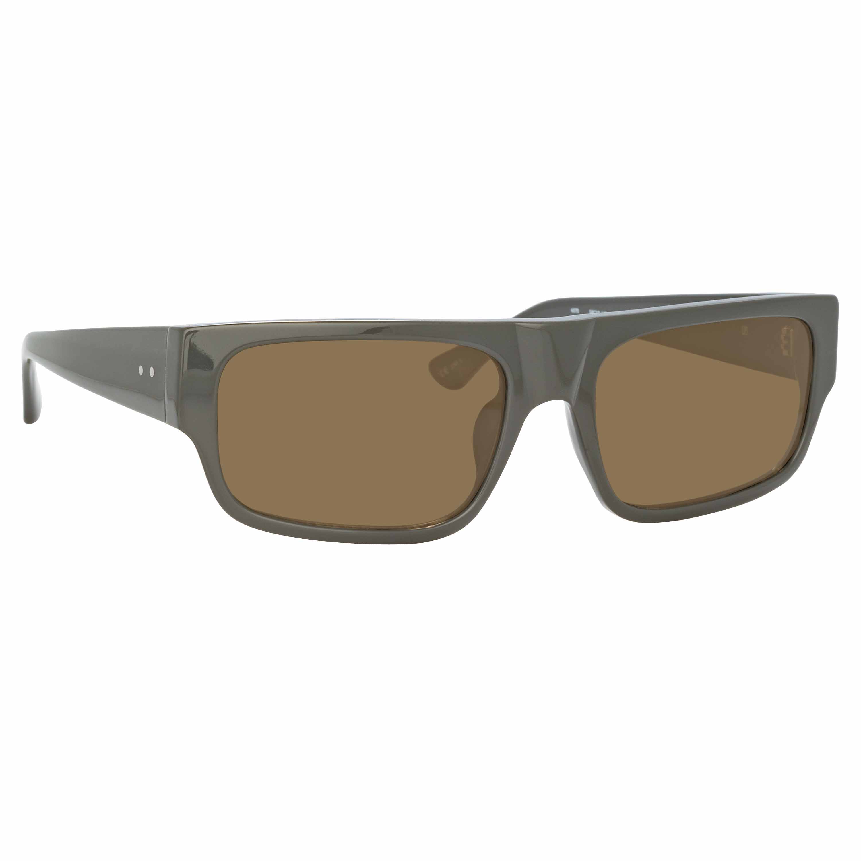 Dries Van Noten Men's Rectangular Green Sunglasses