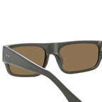 Dries Van Noten Men's Rectangular Green Sunglasses