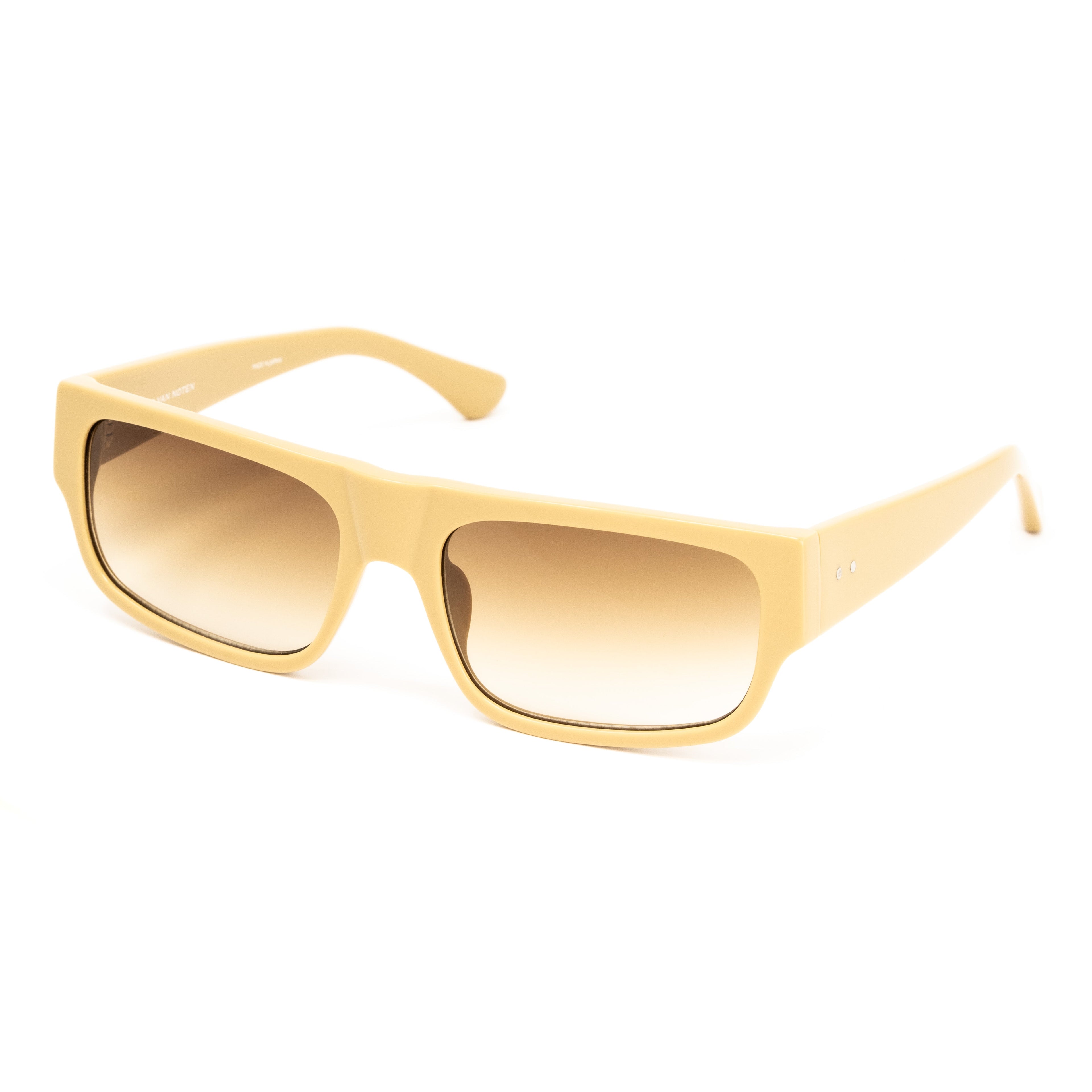 Dries Van Noten x Linda Farrow Beige Sunglasses