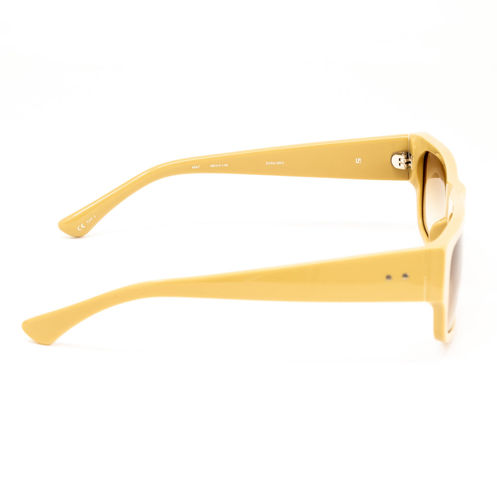 Dries Van Noten x Linda Farrow Beige Sunglasses