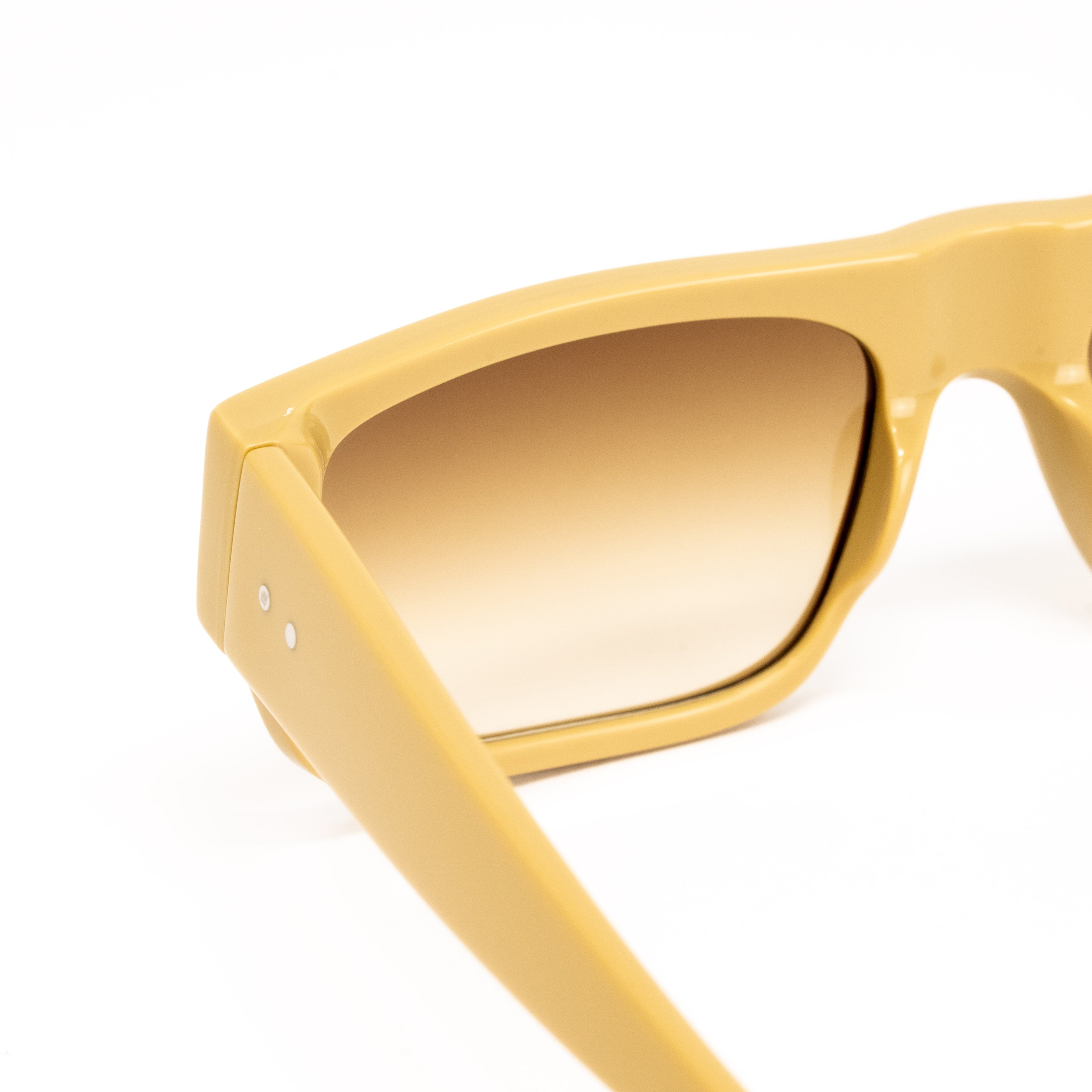 Dries Van Noten x Linda Farrow Beige Sunglasses