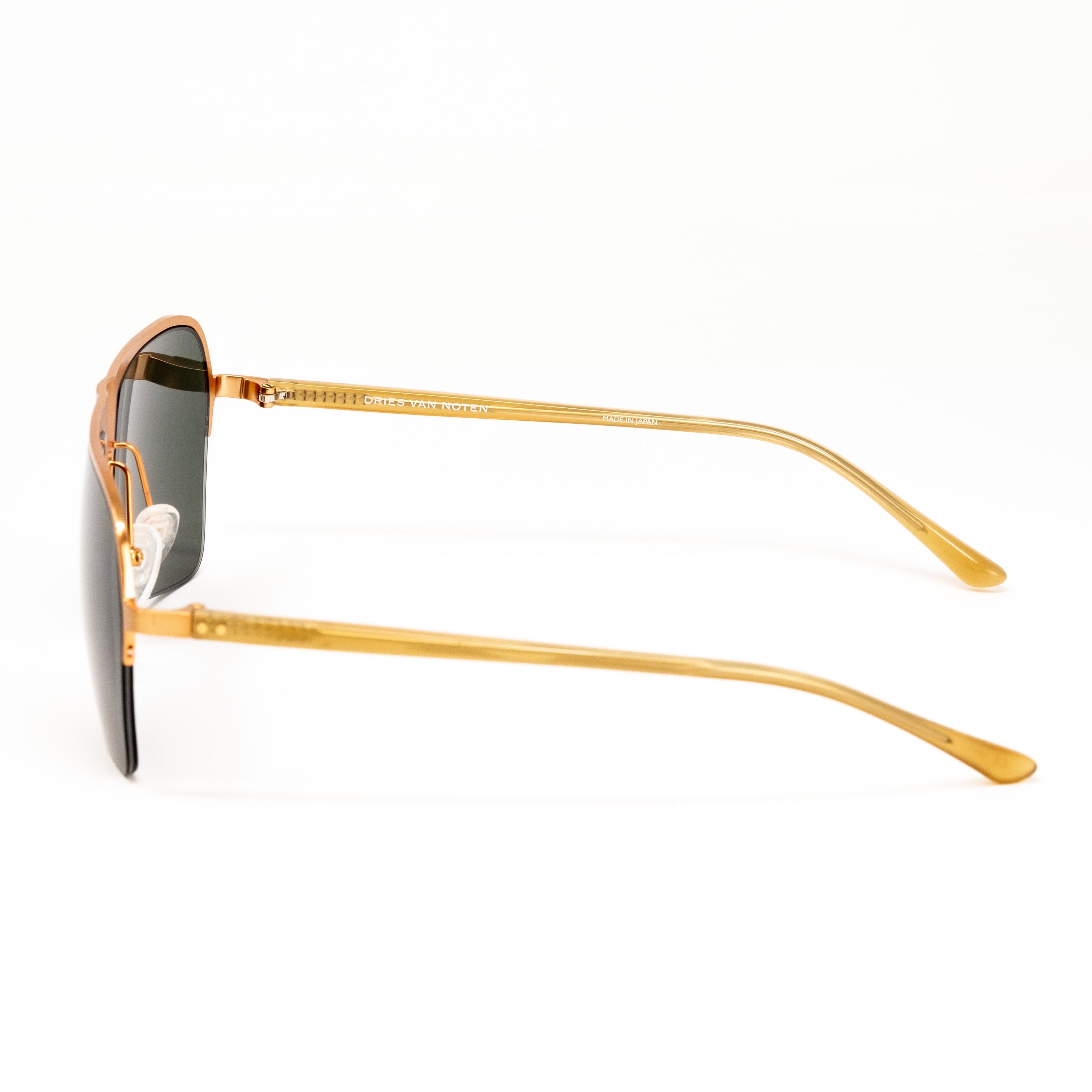 Dries Van Noten x Linda Farrow Gold Sunglasses