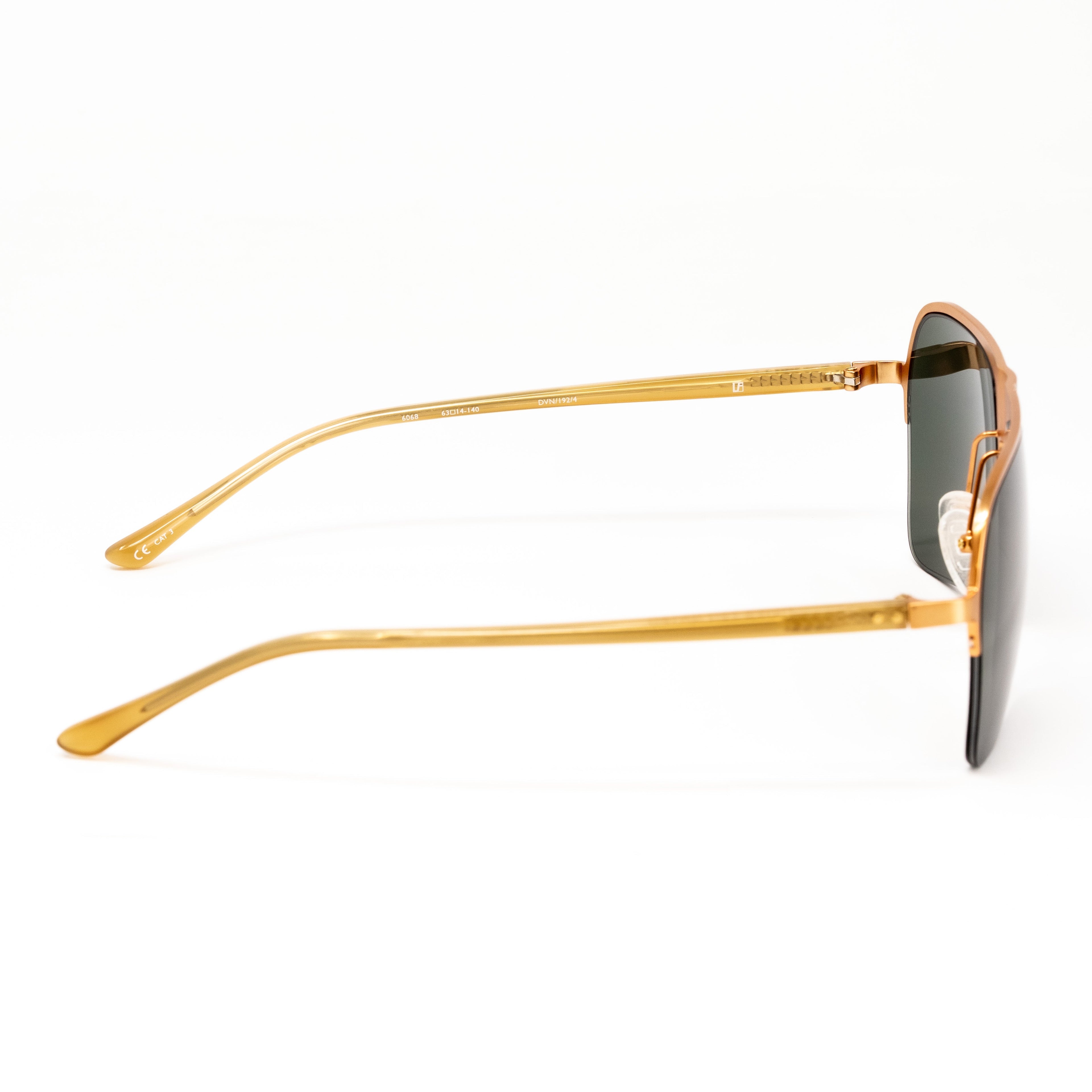 Dries Van Noten x Linda Farrow Gold Sunglasses