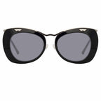 Dries Van Noten Ladies Cat Eye Grey Sunglasses