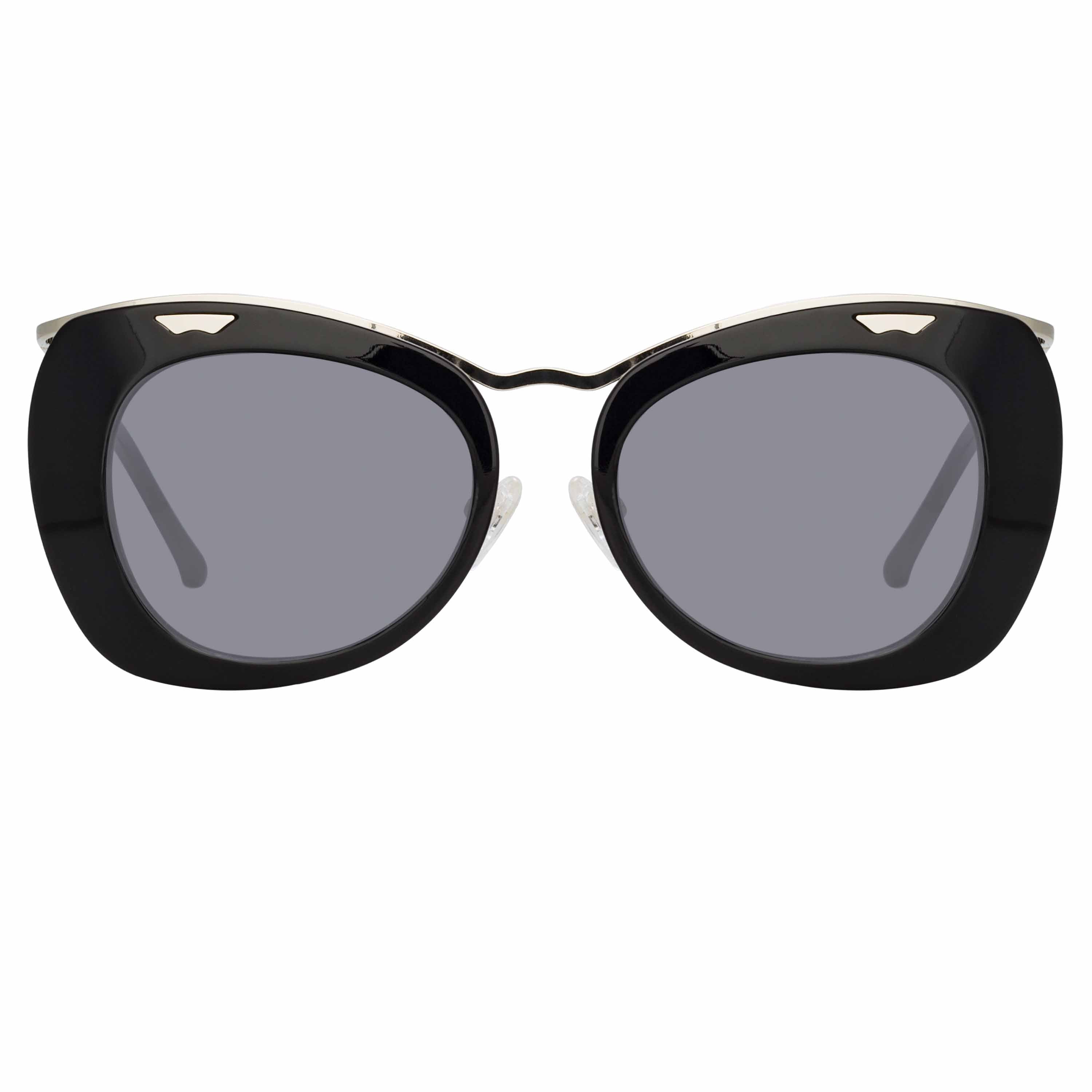 Dries Van Noten Ladies Cat Eye Grey Sunglasses