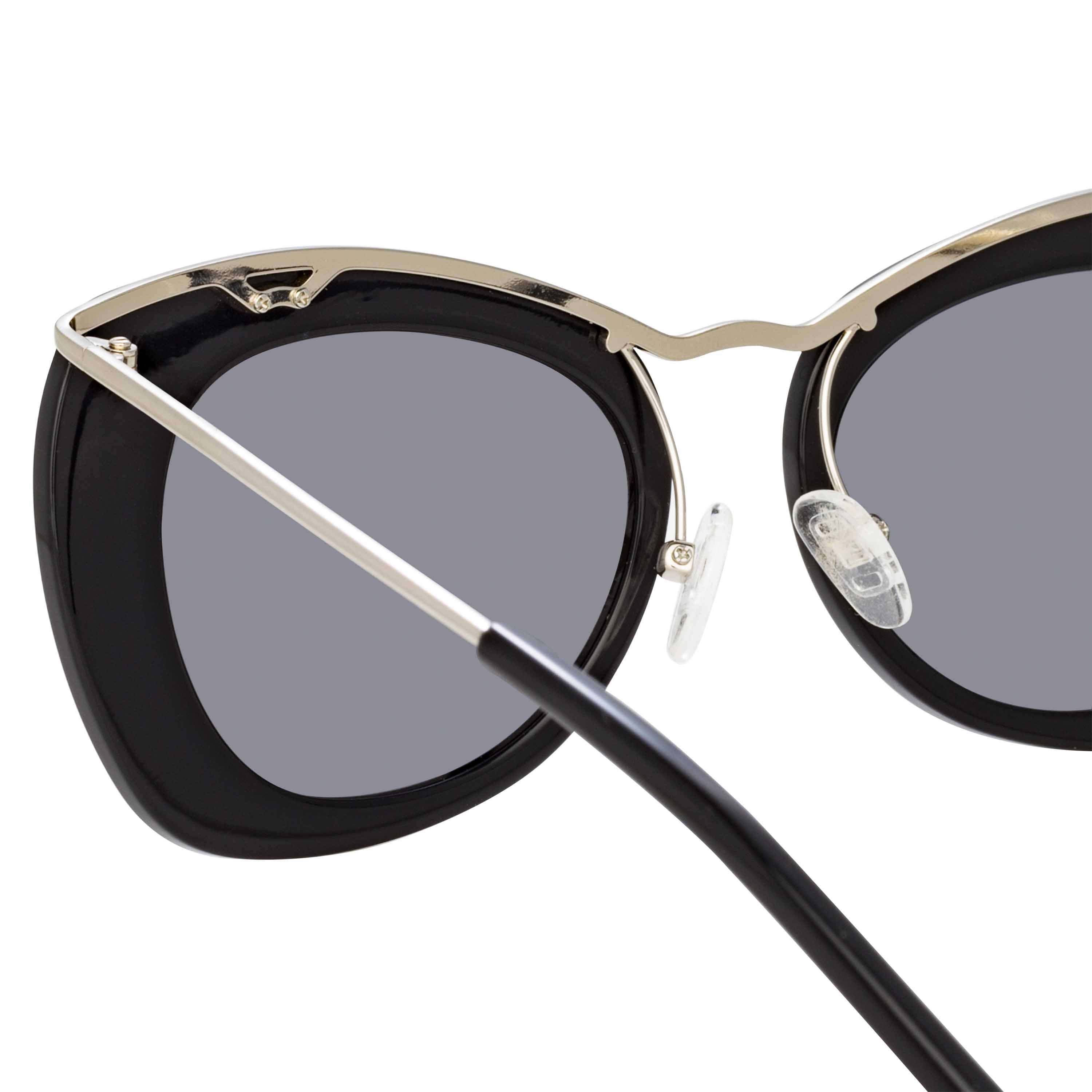 Dries Van Noten Ladies Cat Eye Grey Sunglasses