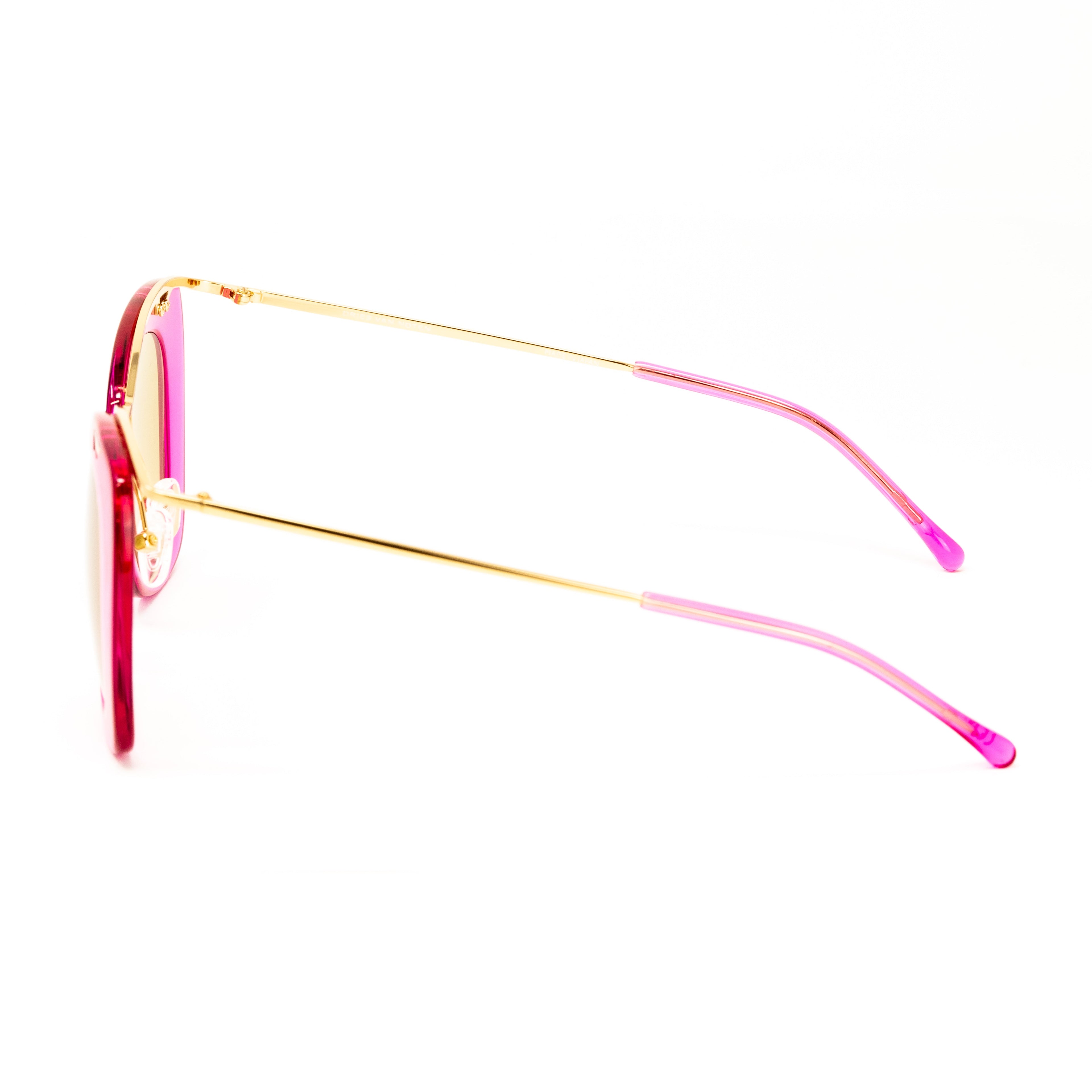 Dries Van Noten x Linda Farrow Hot Pink Sunglasses