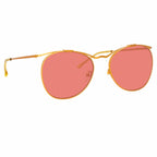 Dries Van Noten Ladies Cat Eye Red Sunglasses