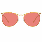 Dries Van Noten Ladies Cat Eye Red Sunglasses