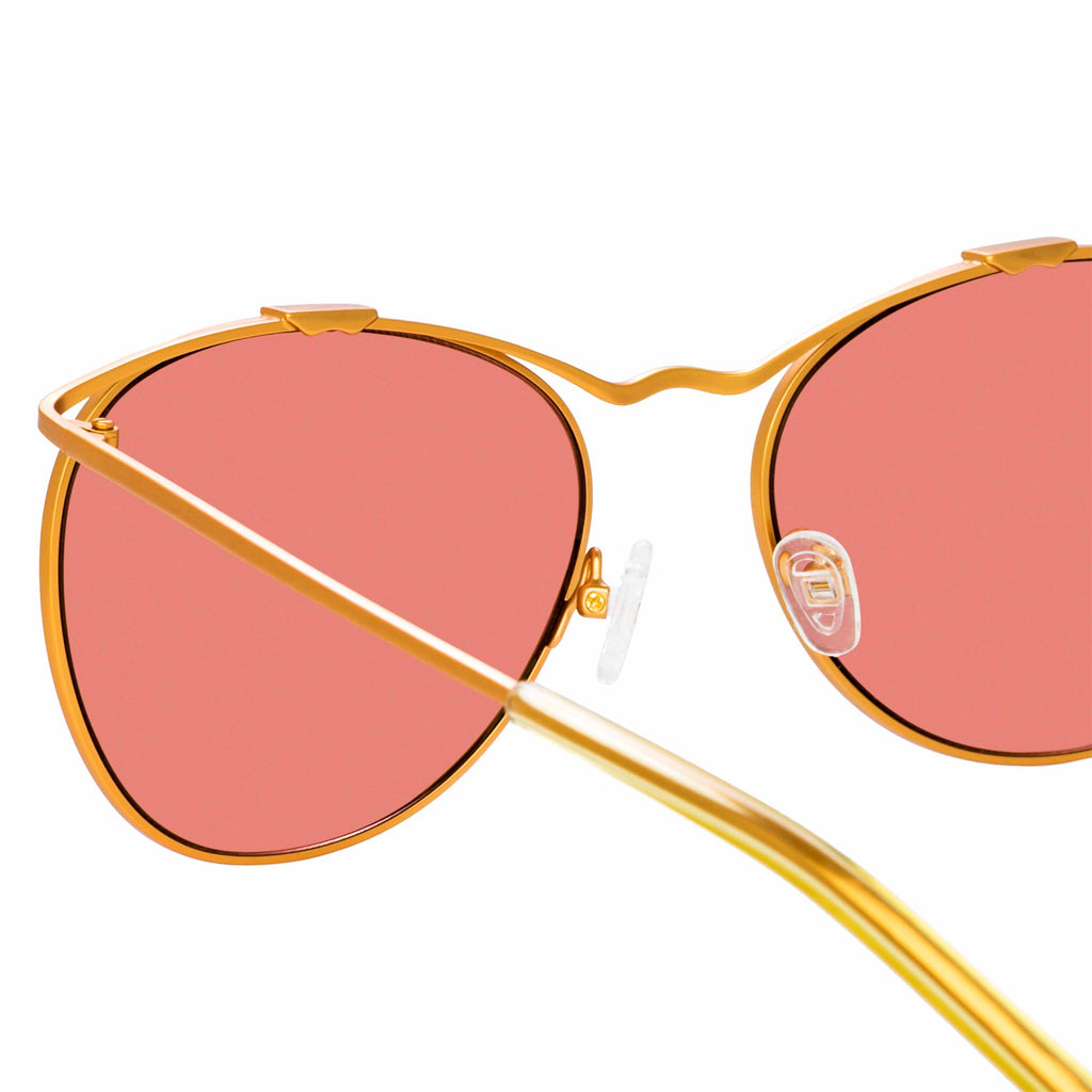 Dries Van Noten Ladies Cat Eye Red Sunglasses