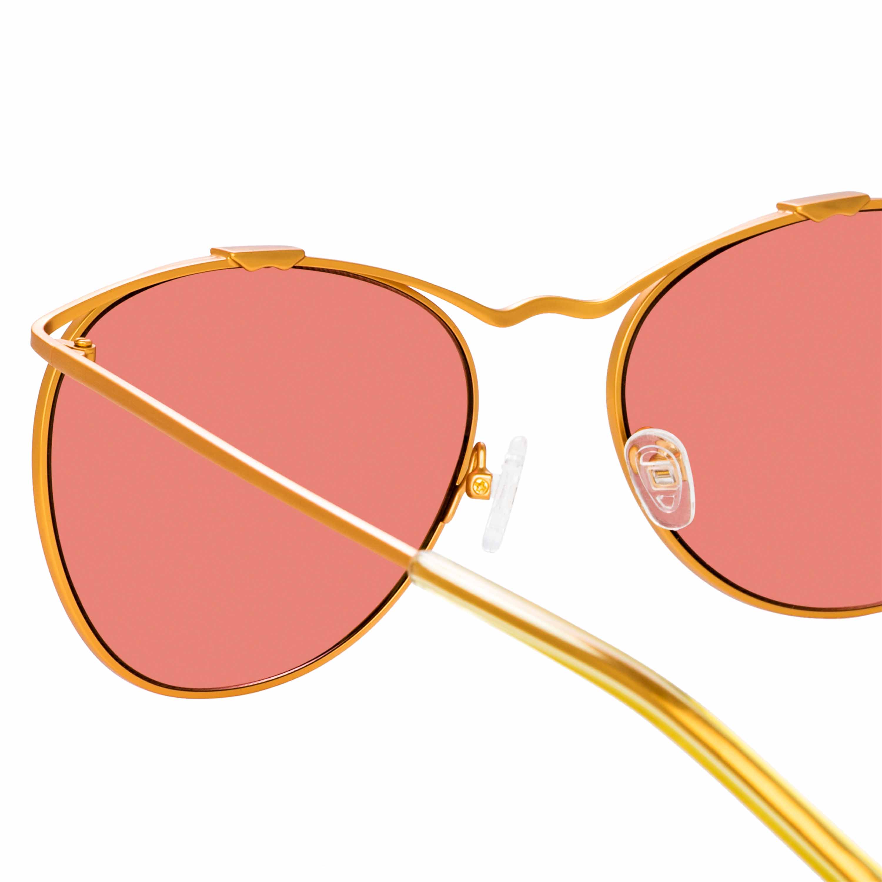 Dries Van Noten Ladies Cat Eye Red Sunglasses