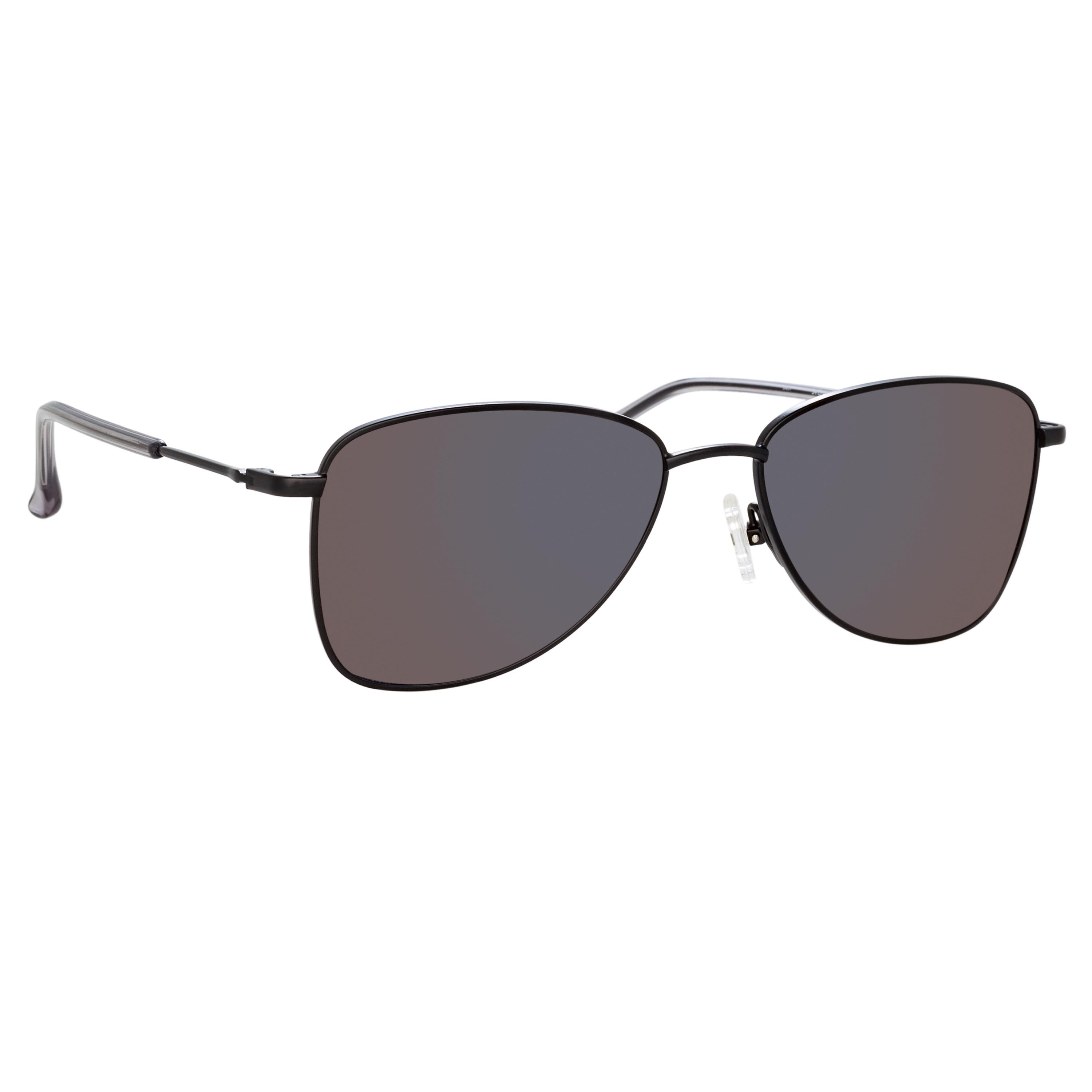 Dries Van Noten Men's Aviator Grey Sunglasses