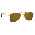 Dries Van Noten Men's Aviator Bronze Sunglasses