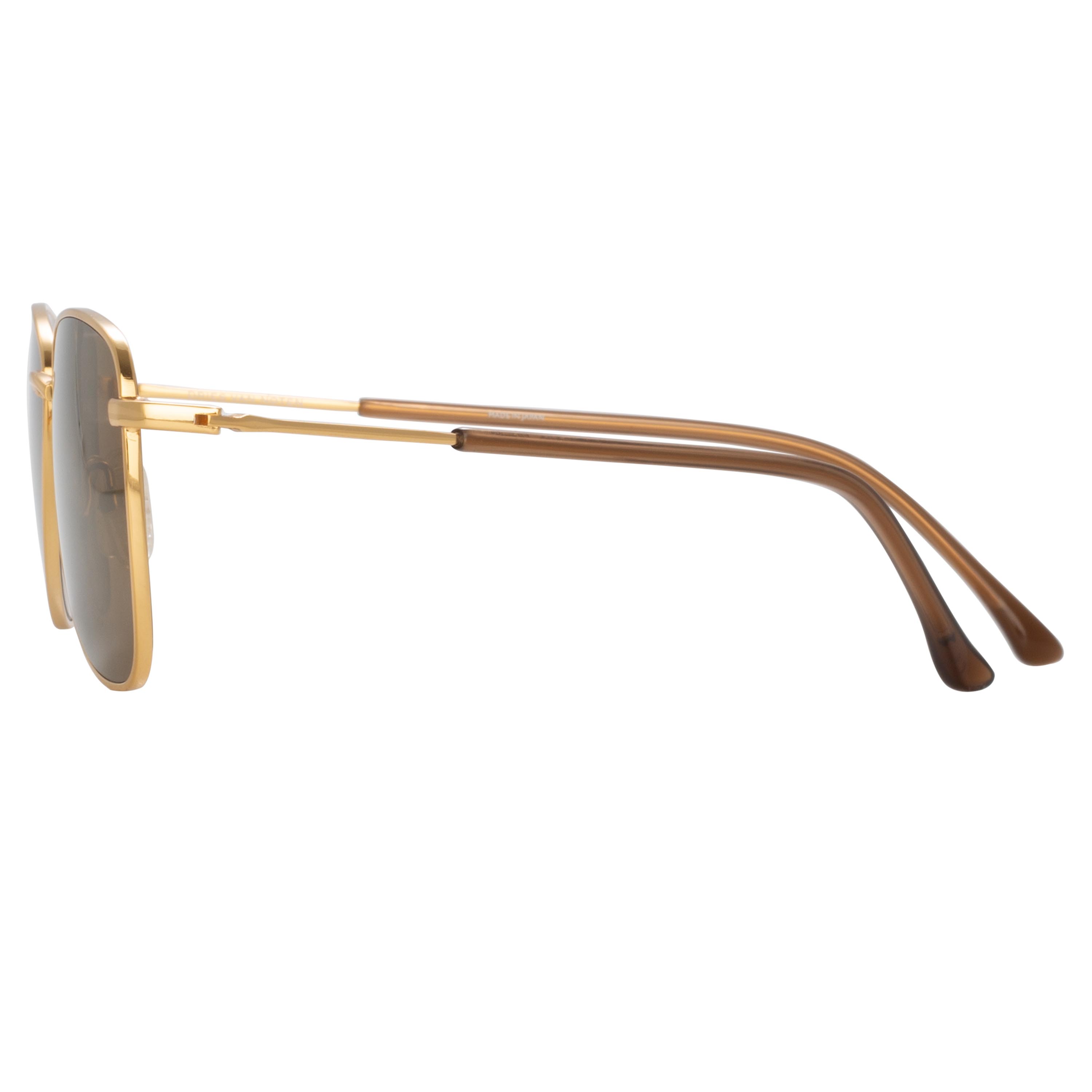 Dries Van Noten Men's Aviator Bronze Sunglasses