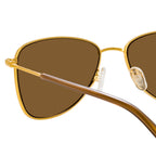 Dries Van Noten Men's Aviator Bronze Sunglasses