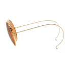 Dries Van Noten Men's Aviator Orange Sunglasses