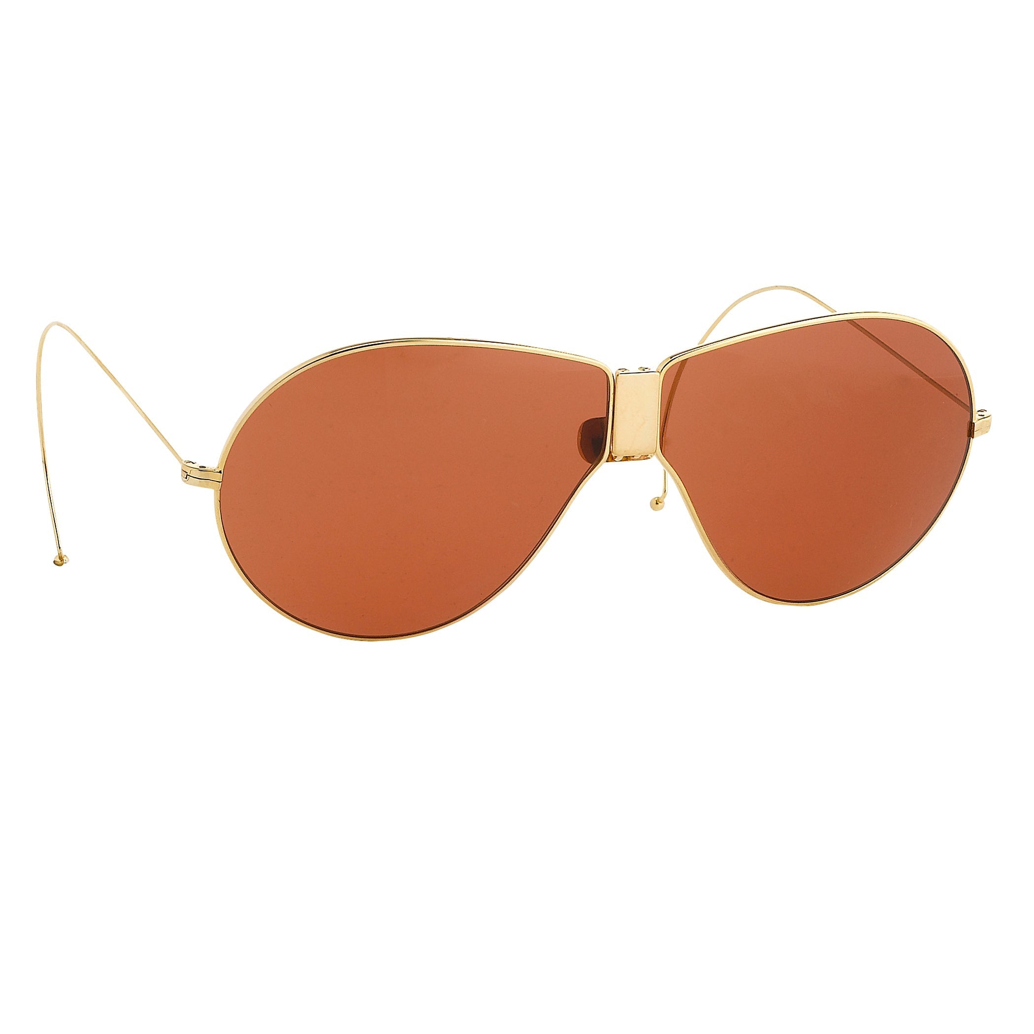 Dries Van Noten Men's Aviator Red Sunglasses