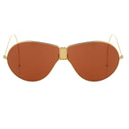 Dries Van Noten Men's Aviator Red Sunglasses