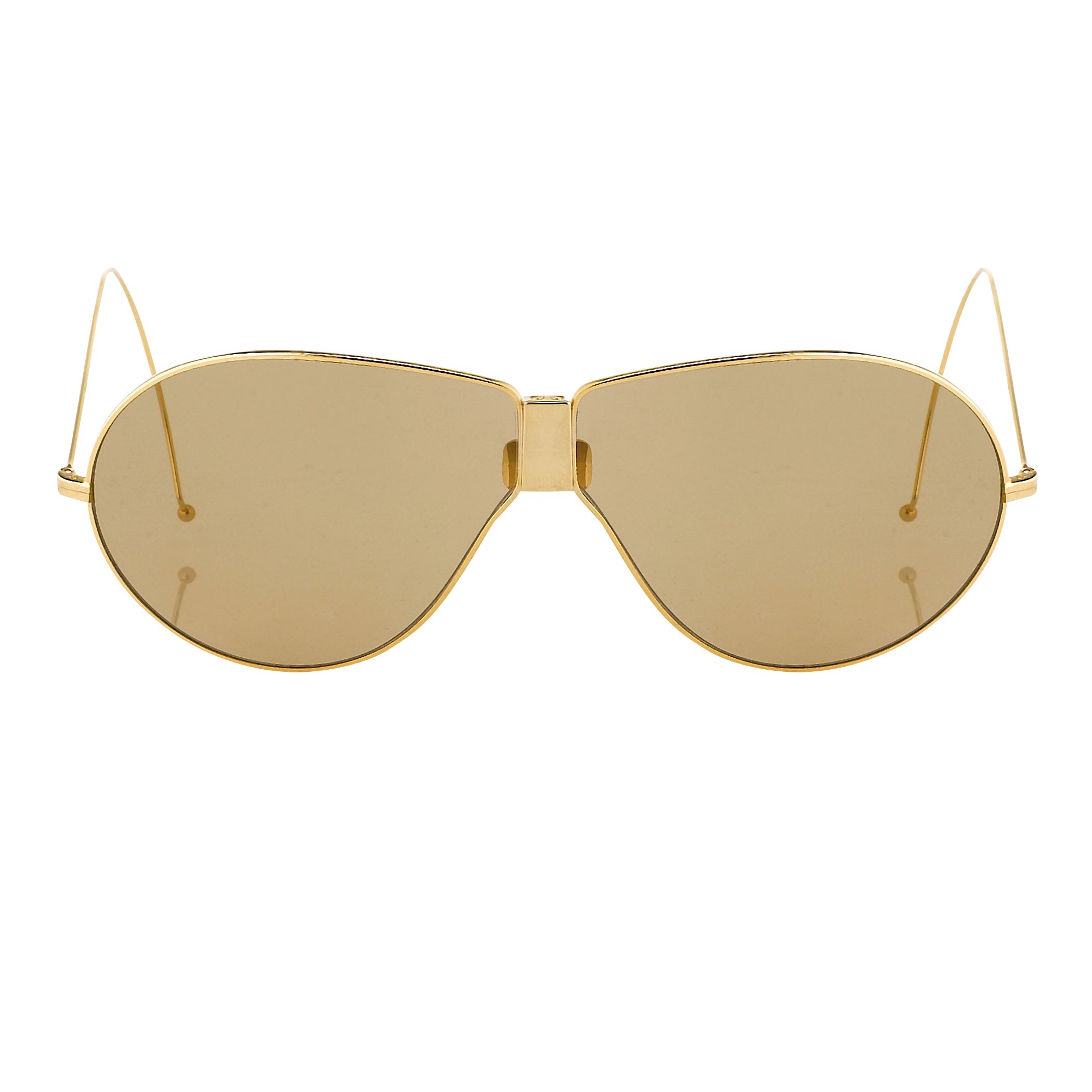 Dries Van Noten Men's Aviator Brown Sunglasses