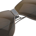 Dries Van Noten Men's Aviator Brown Sunglasses