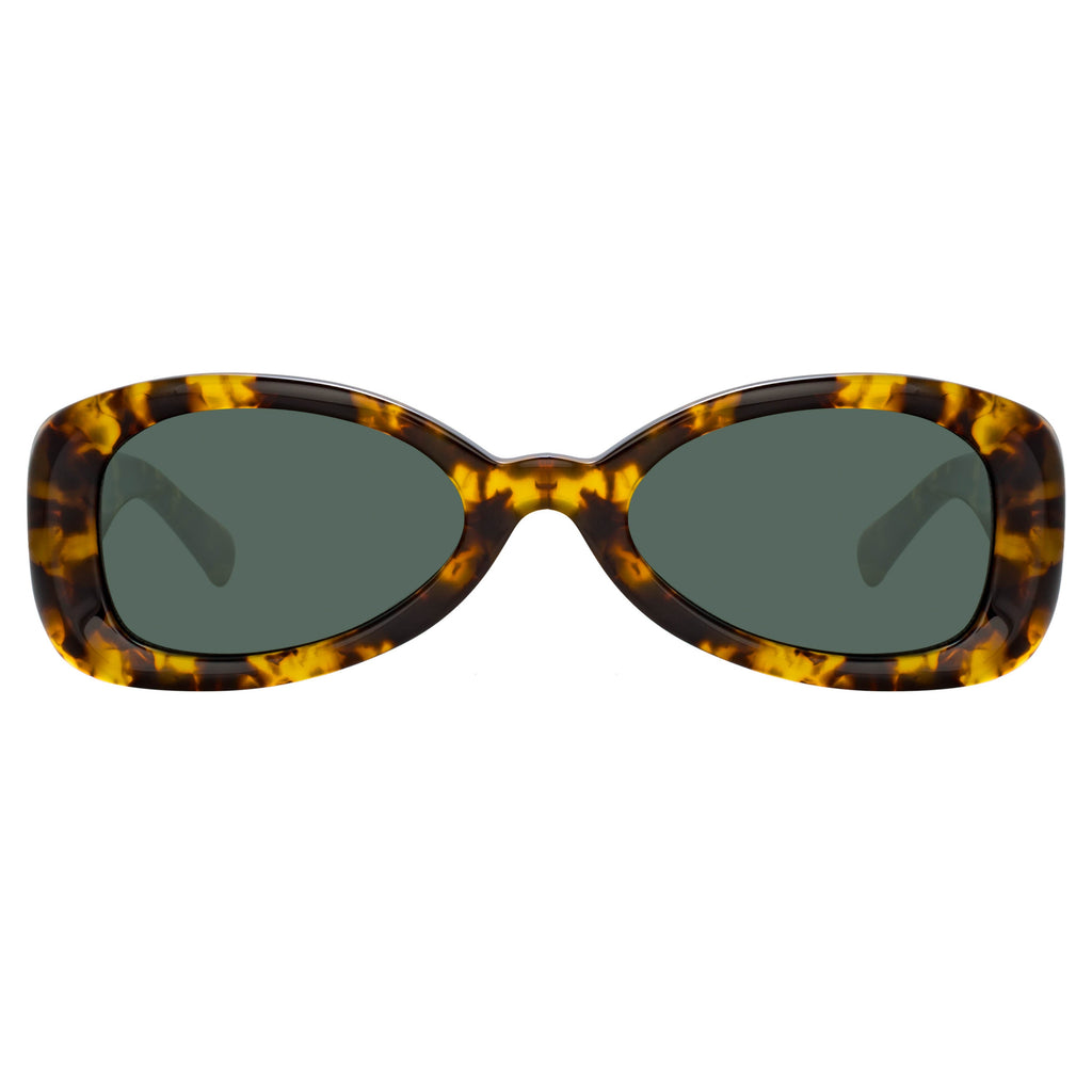 Dries Van Noten Men's Aviator Green Sunglasses